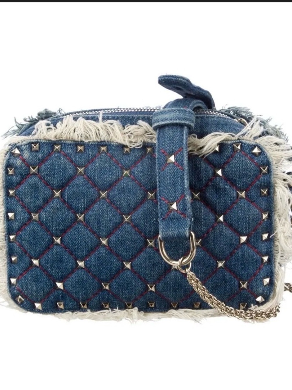Valentino rockstud denim crossbody